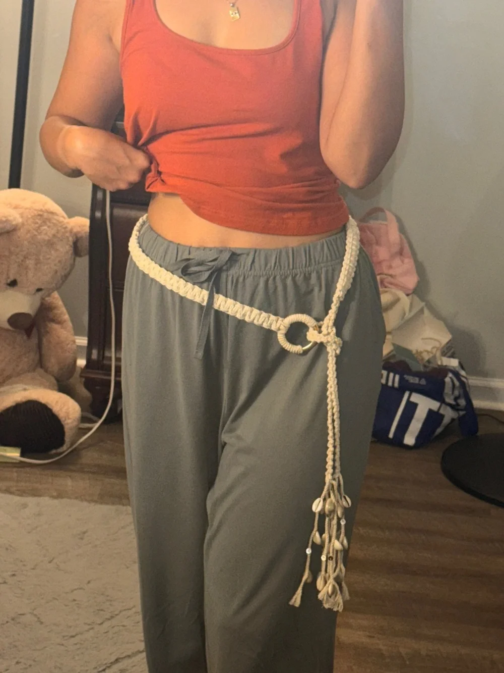 American Eagle Outfitters braided cream